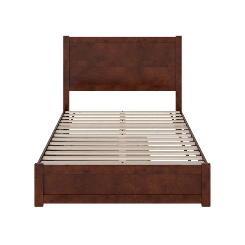 Aveline Wood Platform Bed with Matching Footboard & Trundle