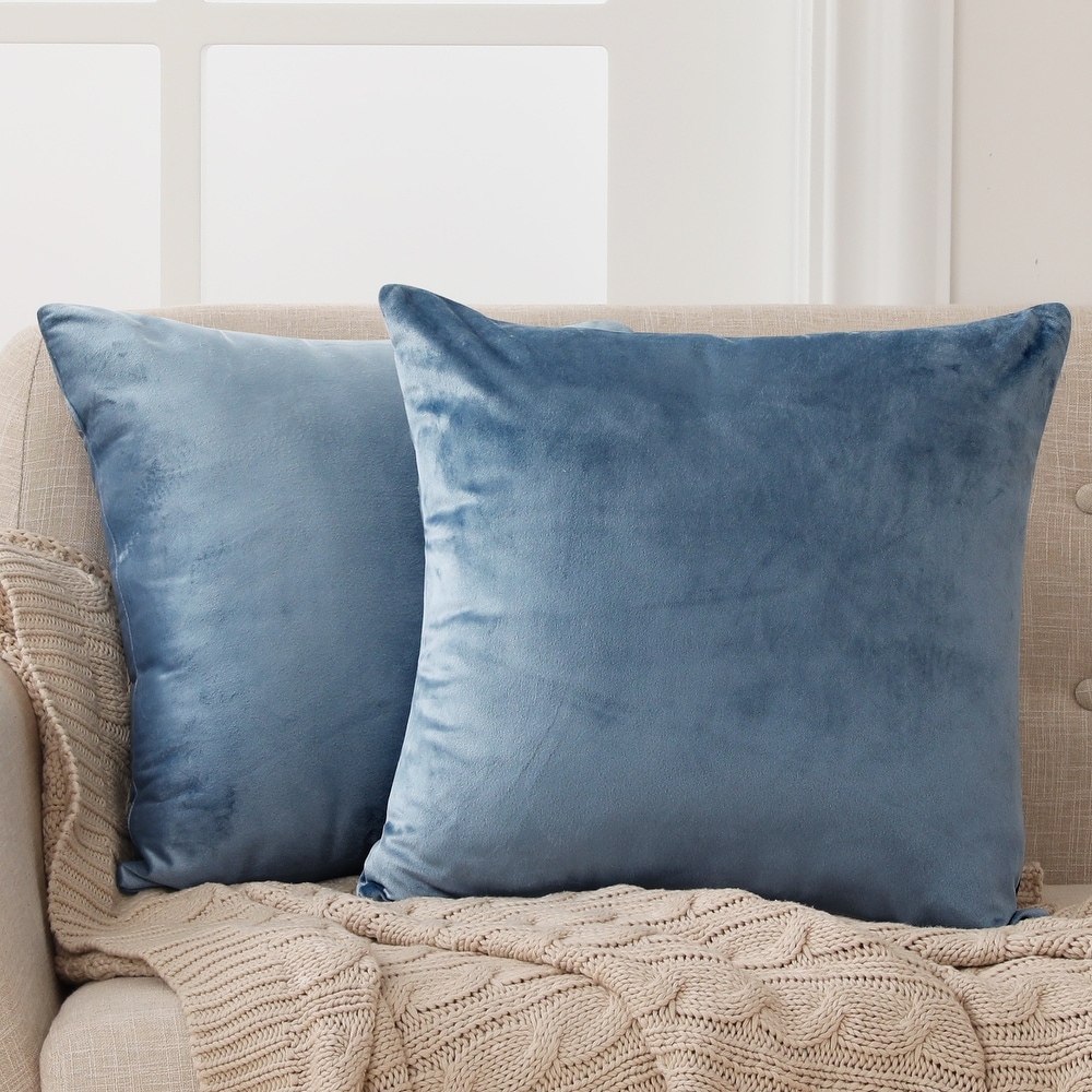 Blue pillow covers on sale 24x24