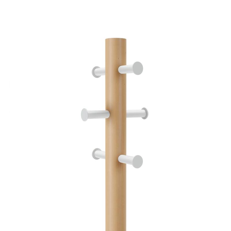 Umbra 1014257 Pillar 20 x 65" MDF and Steel Coat Rack with Storage