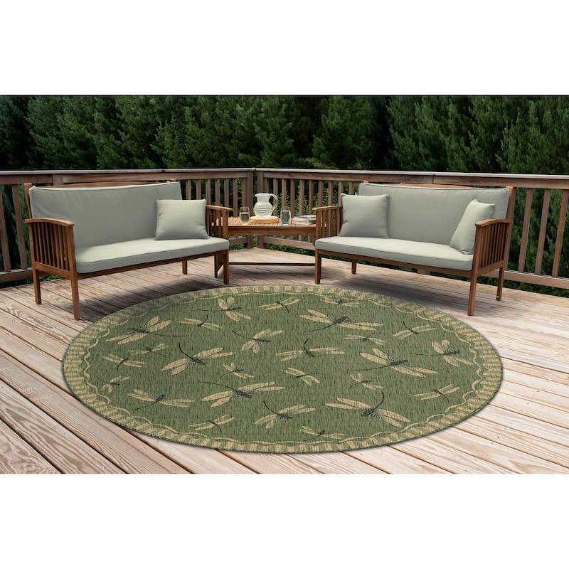 Liora Manne Carmel Dragonfly Indoor/Outdoor Rug