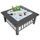 Metal Portable 32-inch Courtyard Fire Pit with Accessories