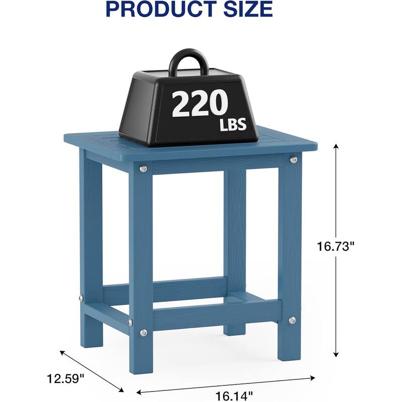 WINSOON HIPS All Weather Outdoor Side Table