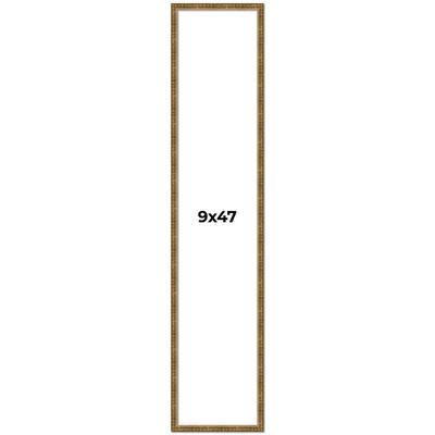 9x47 Frame Gold Solid Wood Picture Frame - Complete Modern Photo Frame