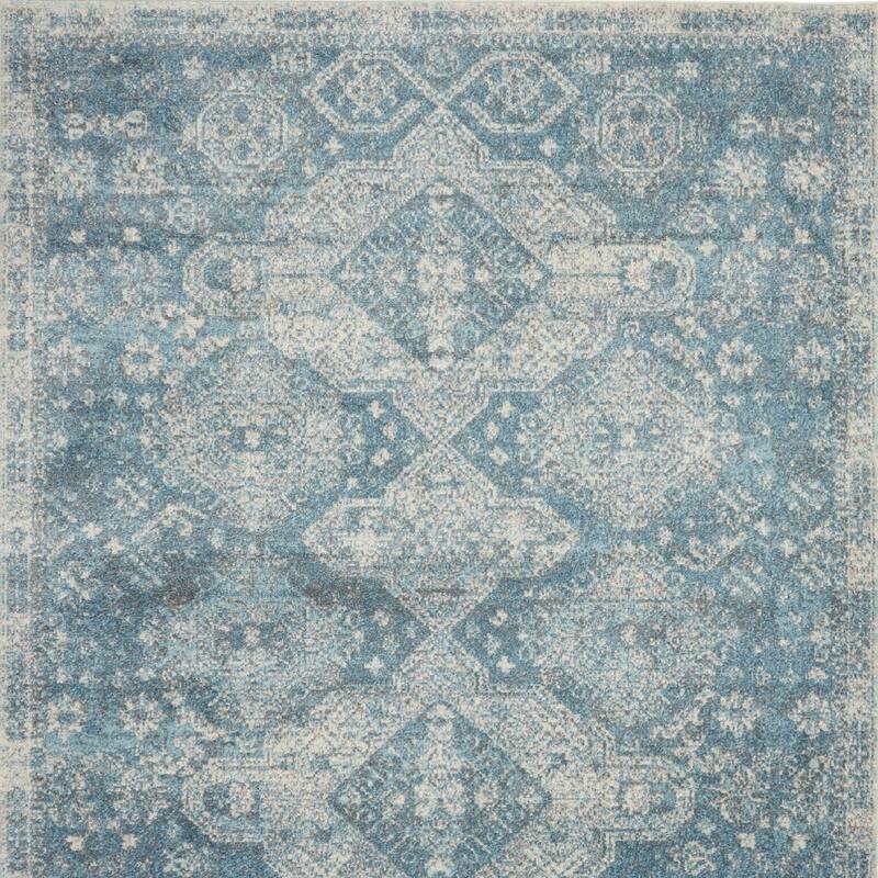 Jeluz Power Loomed Distressed Geometric Modern Stain Resistant Area Rug By HomeRoots - 120' X '84' X '0.5