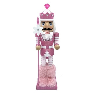 14" Pink Snowflake Nutcracker - Bed Bath & Beyond - 41010676