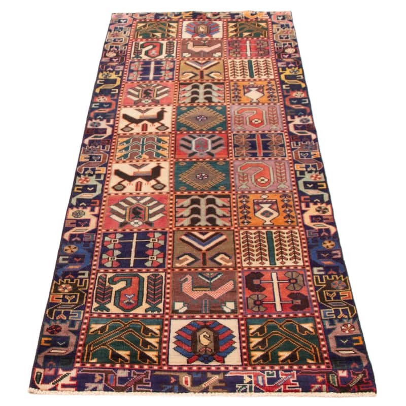 ECARPETGALLERY Hand-knotted Andelz Red Wool Rug - 3'4 x 9'8