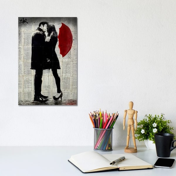 slide 2 of 4, iCanvas "Winter's Kiss" by Loui Jover Canvas Print 12x8x0.75