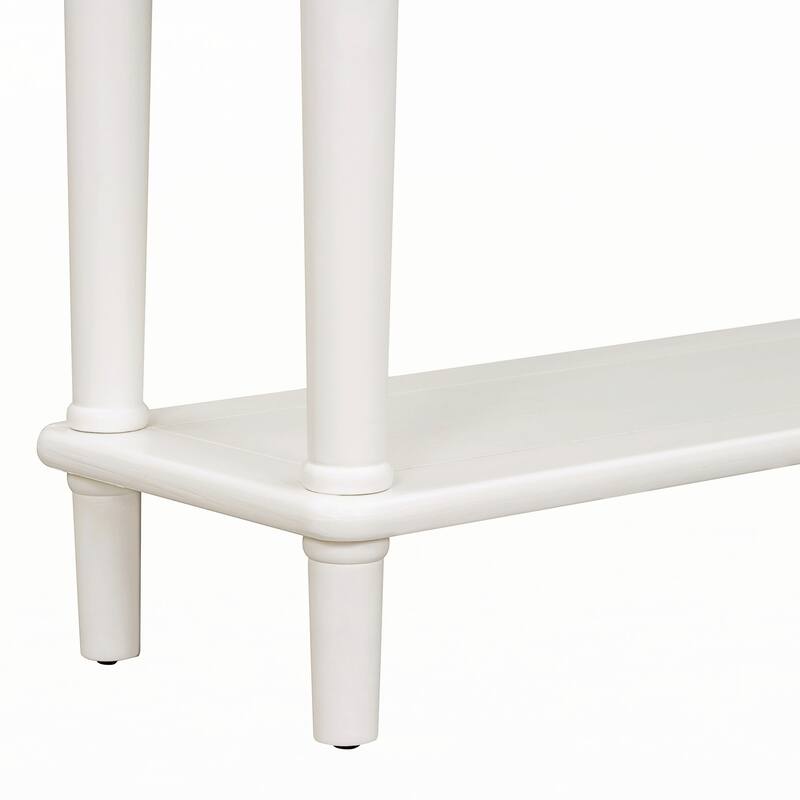 Entryway Table with 4 Drawers(White)