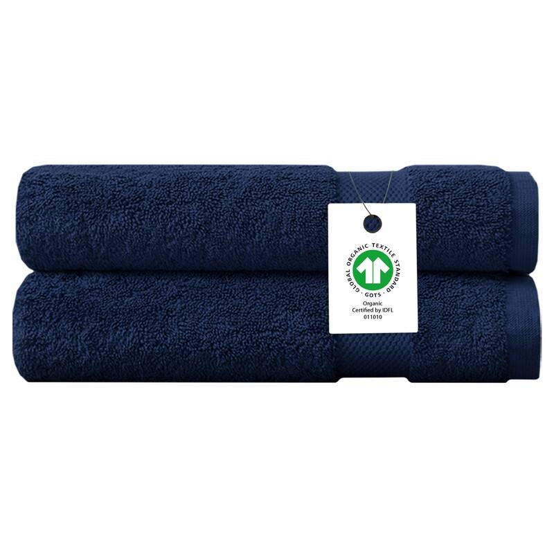 Delara Organic Cotton Feather Touch Quick Dry 650 GSM Bath Sheet, 36"X70"