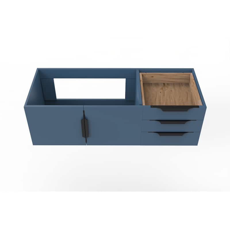 Alpine 48" Wall Mounted Bathroom Vanity (Base Only)