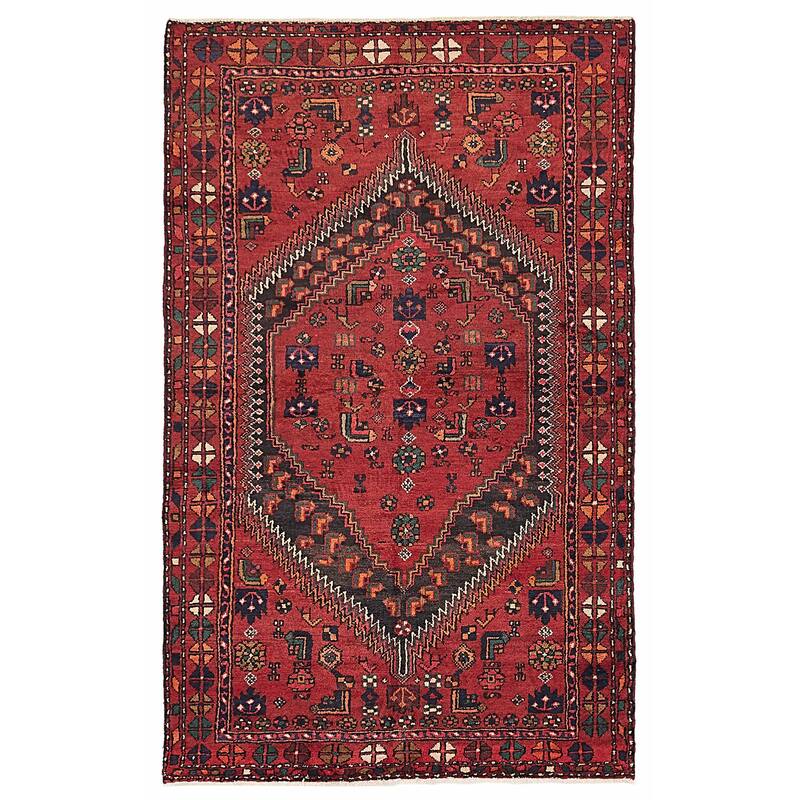ECARPETGALLERY Hand-knotted Anadol Red Wool Rug - 4'3 x 6'11