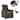 vidaXL Massage Chair Massage Recliner Chair for Elderly Faux Suede Leather - 56.3" x 27.8" x 29.9"