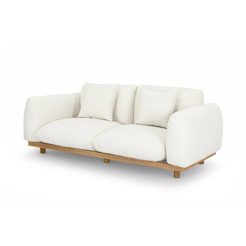 Studio London 4 Piece Outdoor Garden Sofa Set Aluminium Wood Effect