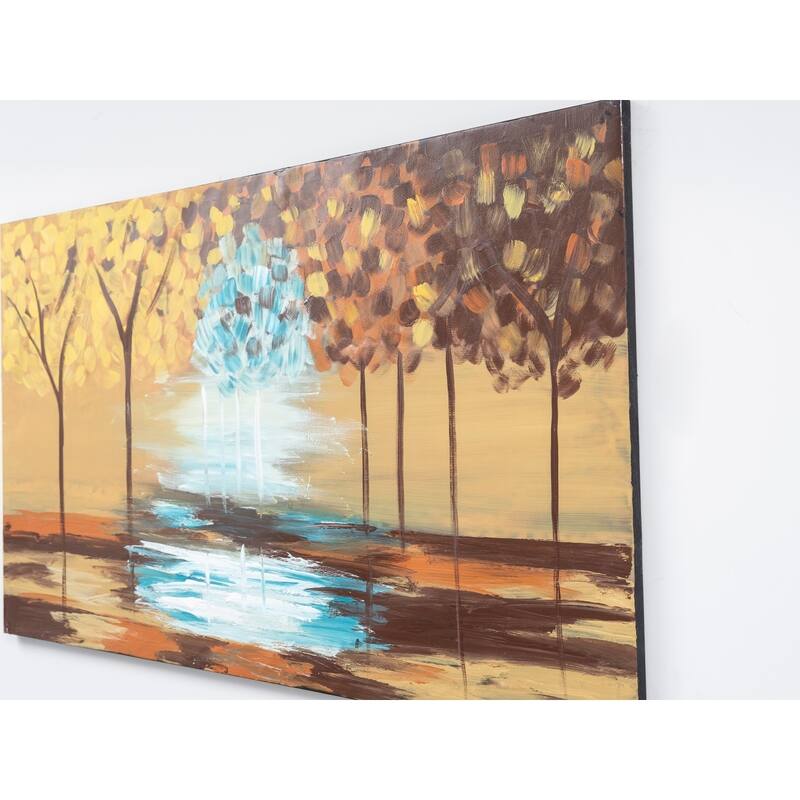 Wandela Wall Canvas Paintings 47'' x 27'' - Yellow