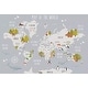 preview thumbnail 3 of 4, GK Wall Design World Map and Animal Kids Removable Wallpaper