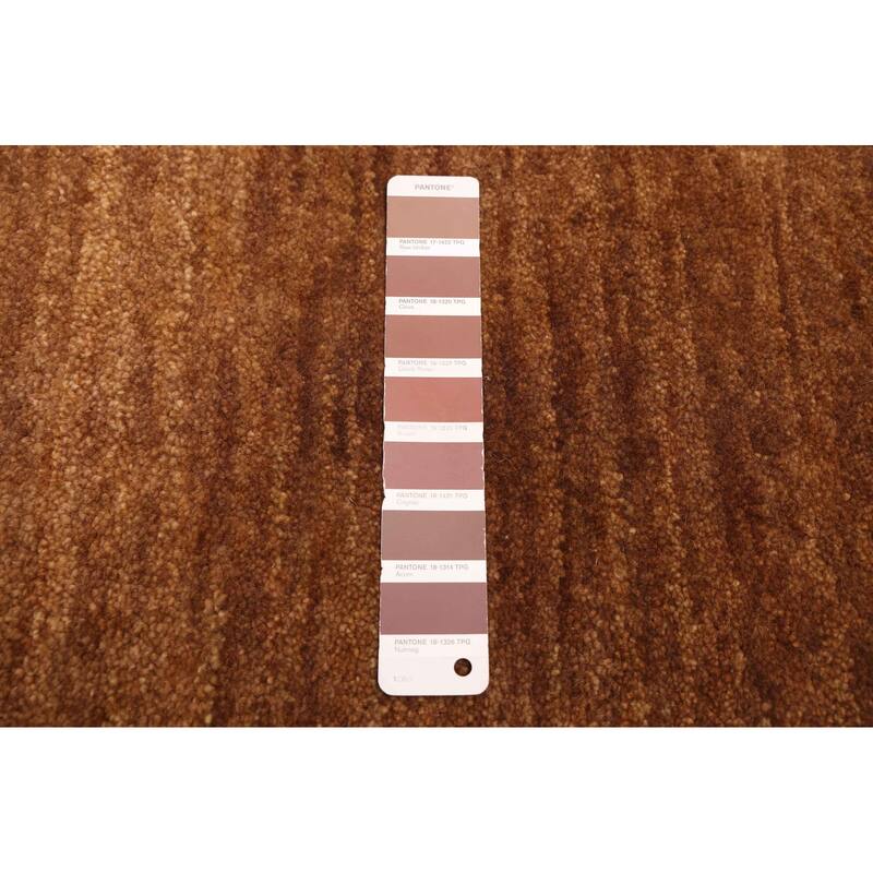 ECARPETGALLERY Hand-knotted Pak Finest Gabbeh Brown Wool Rug - 4'0 x 6'0