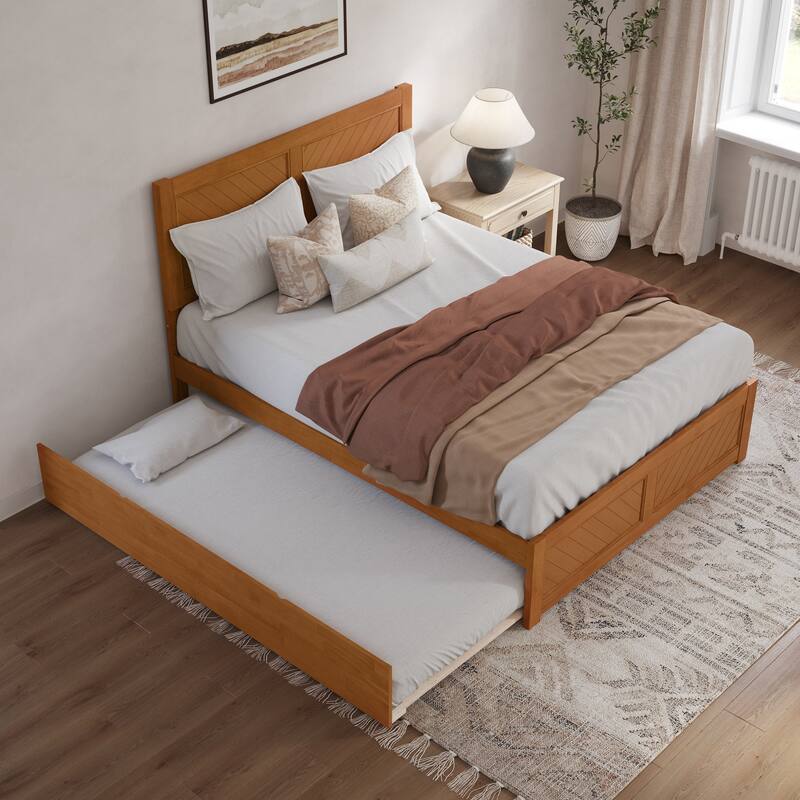 AFI, Canyon Platform Bed with Matching Footboard & Trundle