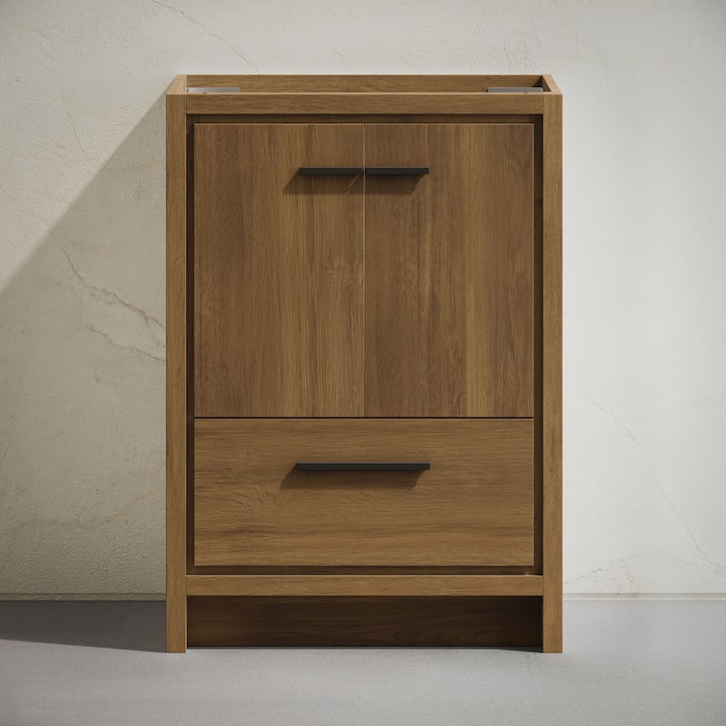 Virage 24" Freestanding Bathroom Vanity In Brown Oak Without Sink Top - 24