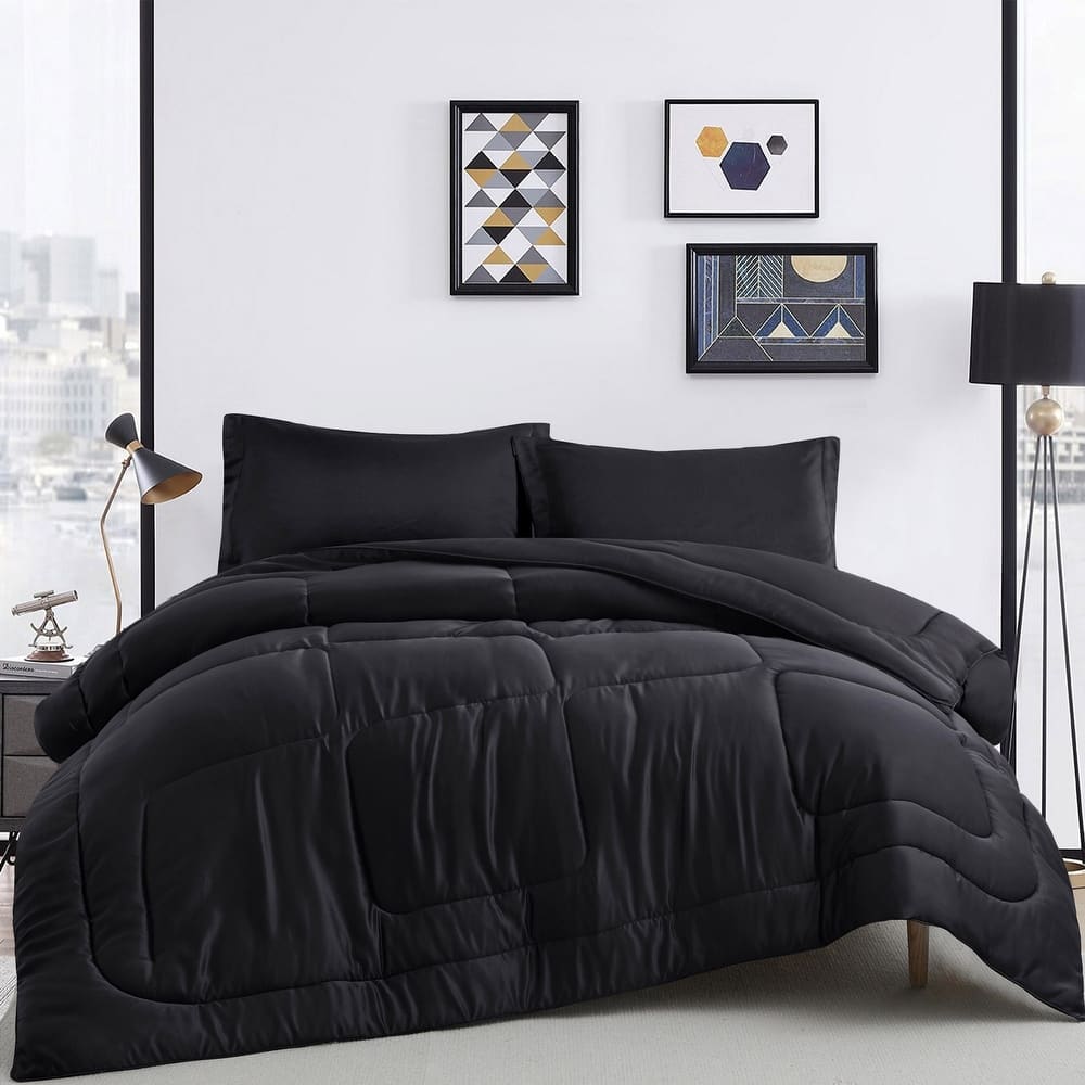 All Season Satin Down Alternative Comforter Set