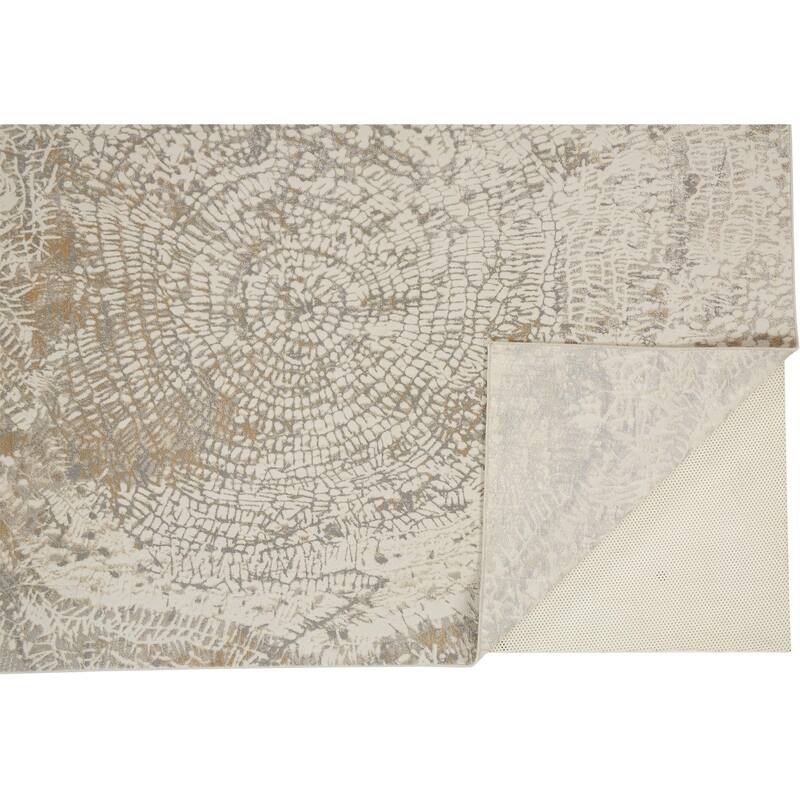 Vobo Abstract Area Rug By HomeRoots - 4' x 6'