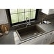 preview thumbnail 4 of 64, Karran Drop-In Quartz 33 in. 1-Hole Single Bowl Kitchen Sink Kit