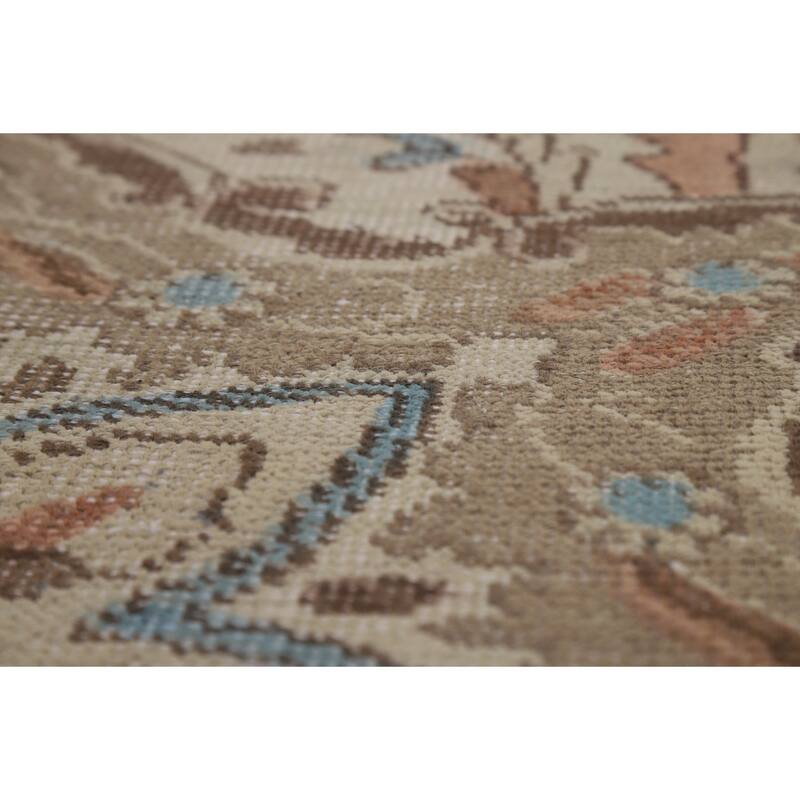 Medallion Tabriz Persian Area Rug Floral Handmade Wool Carpet - 8'0"x 11'3"