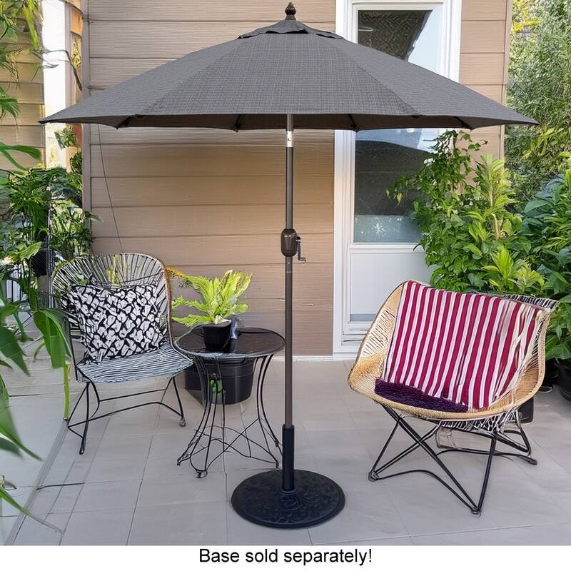 Tropishade 7.5' Market Umbrella with Sunbrella 56086 Surge Charcoal