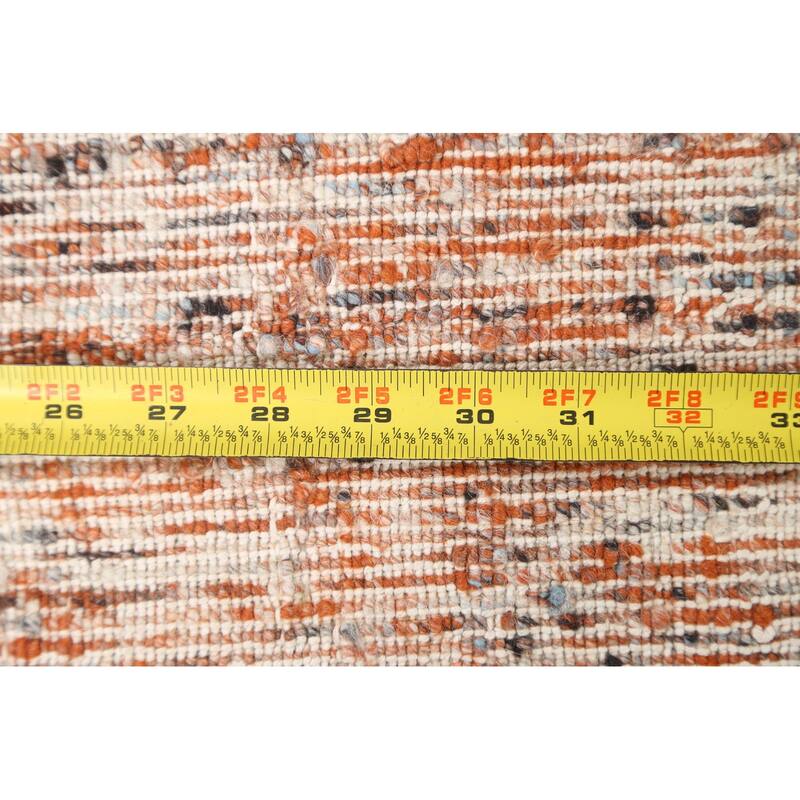 Hand Knotted Oriental 100% Wool Carpet Tribal Abstract Multi-Colored Gabbeh Area Rug - 8' 0'' X 5' 1''