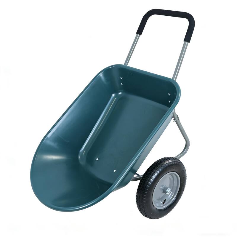 15 inch wheel barrow Two wheeled trolley for green garden