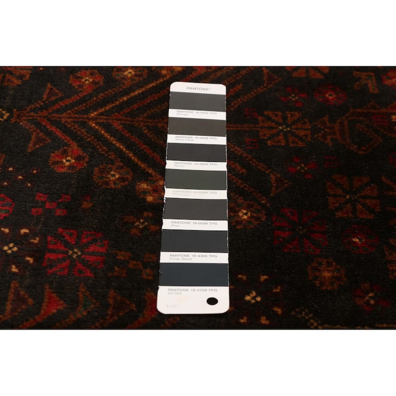 Teimani Black Rug 4'1" x 6'8" - 4'1 x 6'8