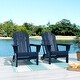 preview thumbnail 3 of 129, POLYTRENDS Laguna All Weather Poly Outdoor Adirondack Chair - Foldable (Set of 2)
