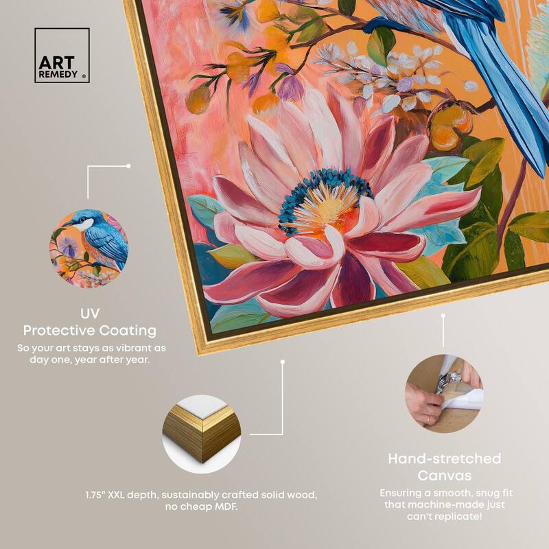 Spring Bird Canvas by Art Remedy