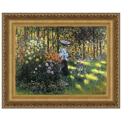Design Toscano Woman with a Parasol in the Garden in Argenteuil, 1875: Medium