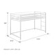 preview thumbnail 5 of 7, Avenue Greene Macie Twin Metal Junior Loft Bed