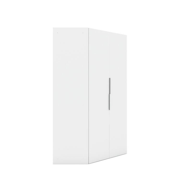 Manhattan Comfort Mulberry 2-Piece Wardrobe Closet