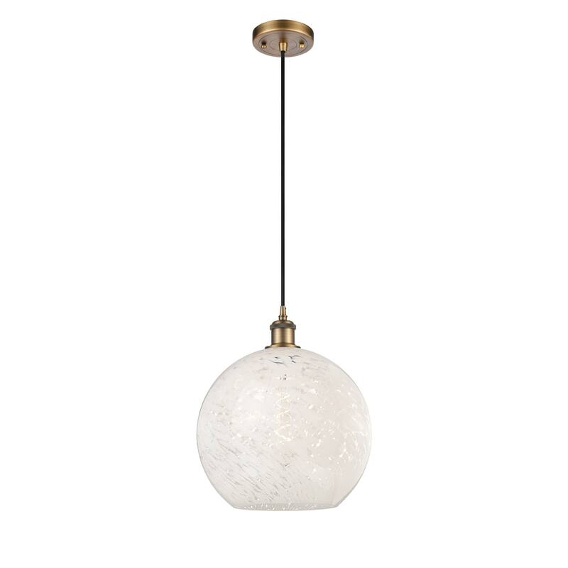 Innovations Lighting 516-1P-14-12 White Mouchette Pendant White