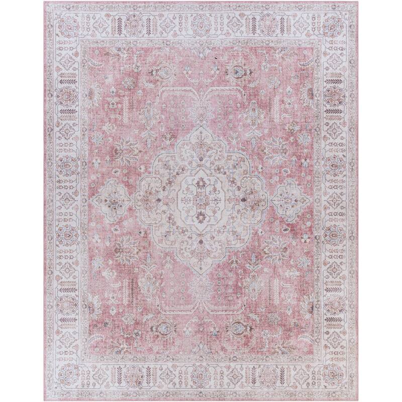 Livabliss Traditional Iris Medallion Area Rug