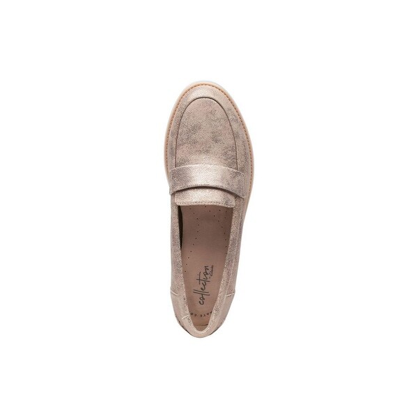 clarks gracie platform loafers