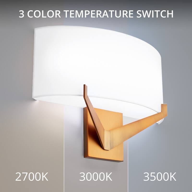Fitzgerald Fabric Wall Sconce 3-CCT 2700K-3000K-3500K