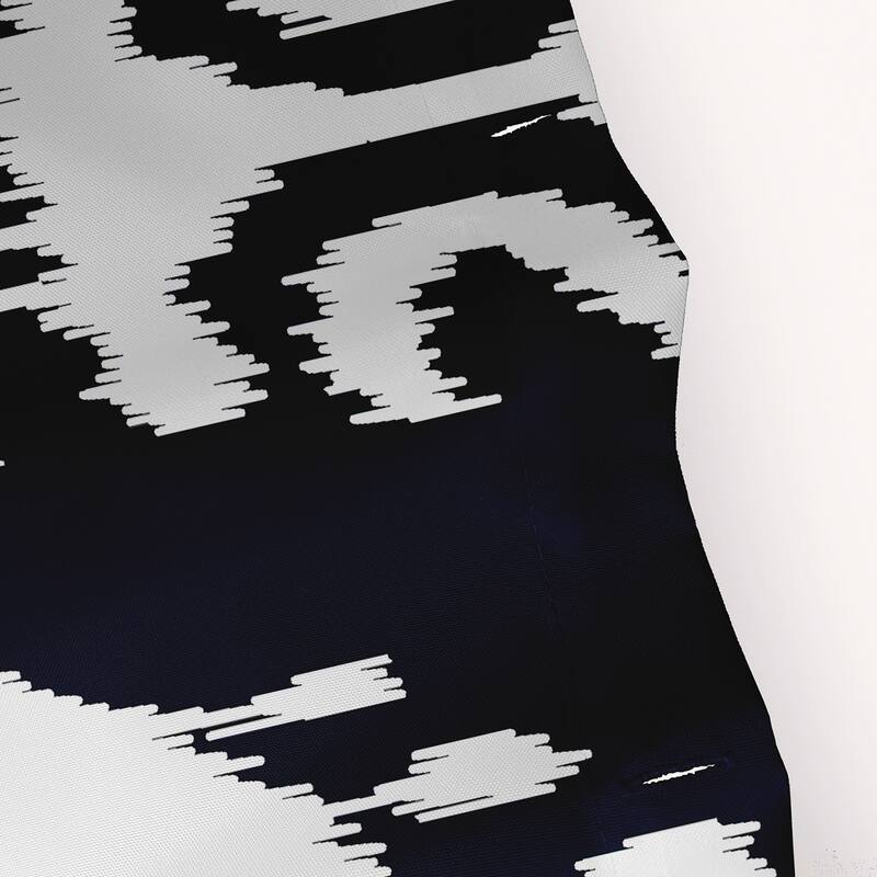 71 x 74-inch Ikat Geometric Print Shower Curtain