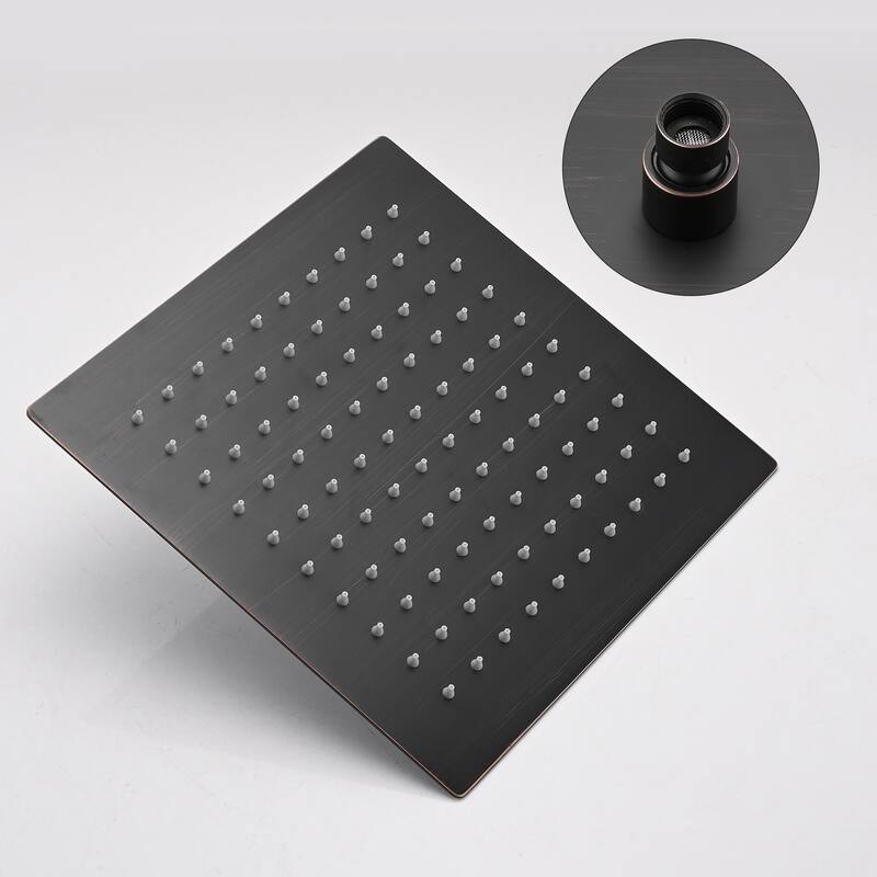 Shower System Shower Faucet Combo Set Wall Mounted with 10" Rainfall Shower Head and handheld shower faucet