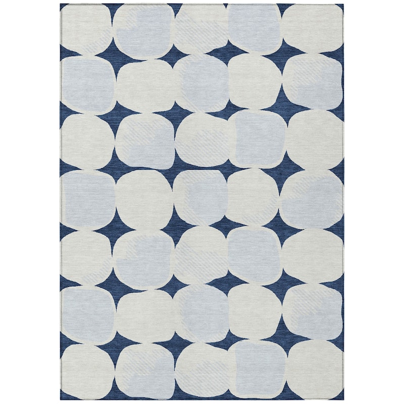 Machine Washable Indoor/ Outdoor Chantille Puffy Modern Rug