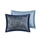 preview thumbnail 13 of 72, Madison Park Whitman Reversible Oversized 5-piece Jacquard Bedspread Quilt Set with Shams and Embroidered Throw Pillows