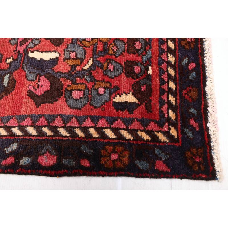 ECARPETGALLERY Hand-knotted Andelz Red Wool Rug - 3'1 x 9'11