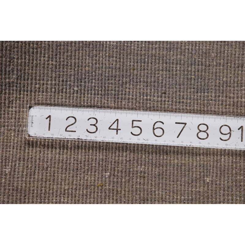 Gray Blue Modern Gabbeh Oriental Area Rug Hand-Knotted Wool Carpet - 5'0" x 6'8"
