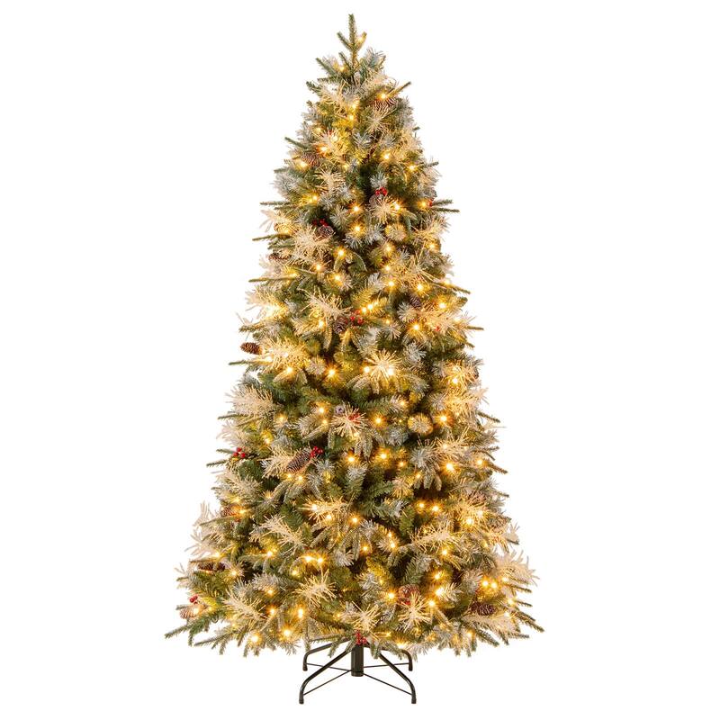 Costway 5/6/7 FT Artificial Christmas Tree with 602/806/1072 Branch - Green - See Details
