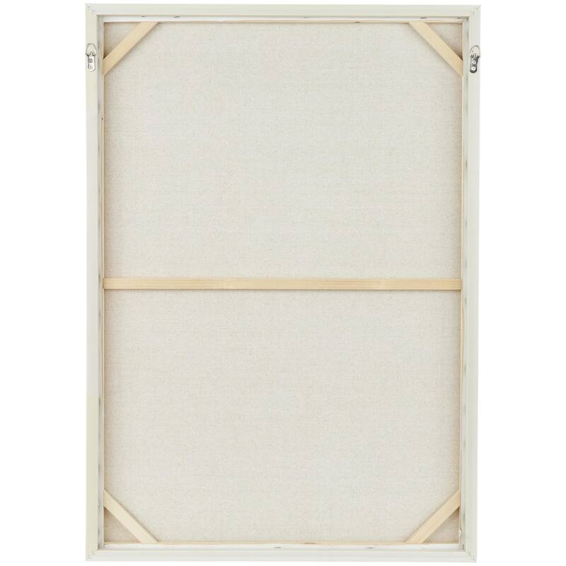 Canvas Abstract Paint Splatter Wall Art with White Frame - Multi Colored - CosmoLiving by Cosmopolitan
