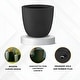 preview thumbnail 16 of 59, Kante 18 Inch Dia Round Concrete Planter, Indoor Outdoor Large Plant Pot