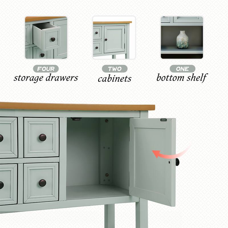 Buffet Sideboard Console Table with Bottom Shelf