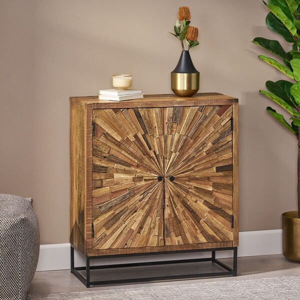 Carolina Recycled Wood Cabinet by Christopher Knight Home. Opens flyout.